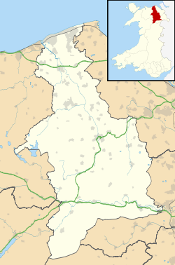 Localización de Llandegla en Denbighshire