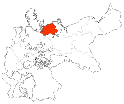 Ubicación de Mecklemburgo-Schwerin
