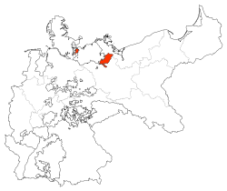 Ubicación de Mecklemburgo-Strelitz