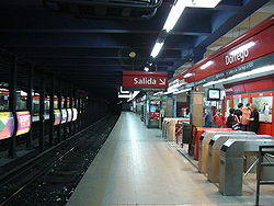 Vista de la estación Dorrego de la línea B