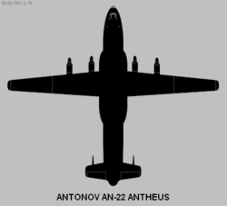 Diagrama del Antonov An-22.