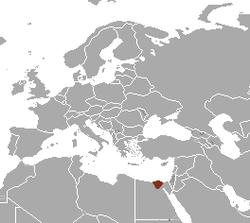 Distribución de la comadreja egipcia