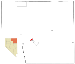 Localización de Elko, Nevada