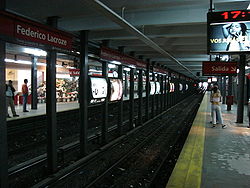 Vista de la estación Federico Lacroze de la línea B