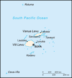 Mapa de Fiyi.