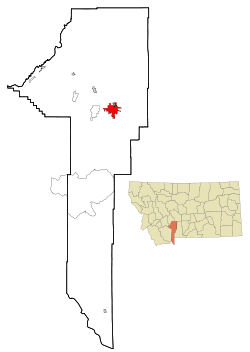 Localización de Bozeman, Montana