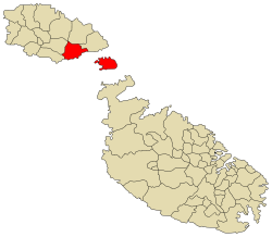 Ubicación de Consejo Local de Għajnsielem
