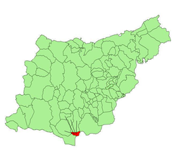 Localización de la Parzonería Menor de Guipúzcoa y de los 4 municipios que la integran