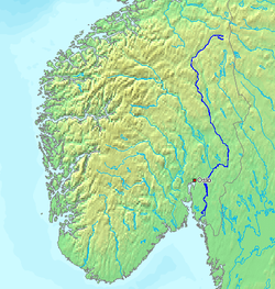 Localización del río Glomma