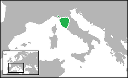 Ubicación de Toscana