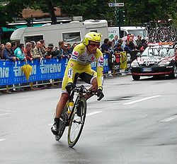 Iván Mayo durante el Giro de Italia 2007, en el que ganó la 19ª etapa
