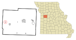Localización de Kingsville, Missouri