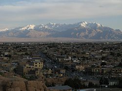 Panorama de la ciudad de Kermán
