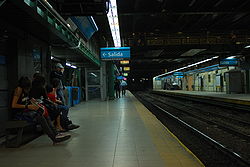 Vista de la estación Plaza Miserere de la línea A