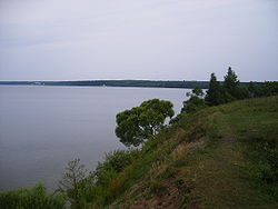 Vista del lago Narach