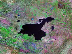 Lago Van (foto del Landsat)
