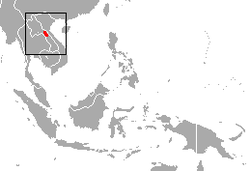 Distribución del langur laosiano