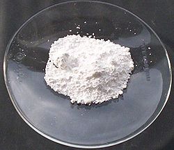 Muestra de sulfato de plomo (II)