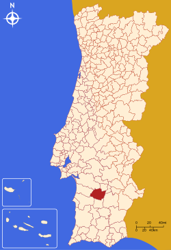 Localización de Ferreira do Alentejo