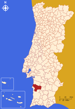 Localización de Santiago do Cacém