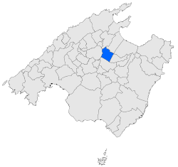 Localización de Llubí