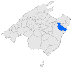 Localización de Sant Llorenç des Cardassar