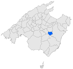 Localización de Villafranca de Bonany
