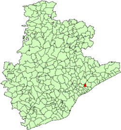 Situación de Òrrius en la provincia de Barcelona