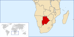 Situación de Botsuana
