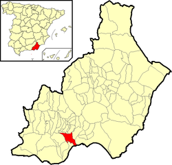 Situación de Enix en la provincia de Almería