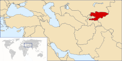 Situación de de Kirguistán