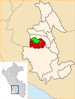 Location of Lucanamarca in Ayacucho.svg