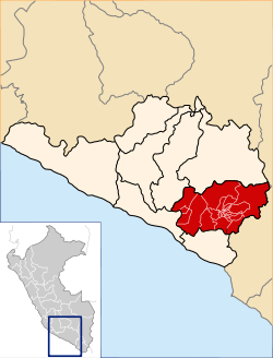 Location of the province Arequipa in Arequipa.svg