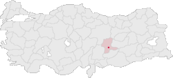 Malatya Turkey Provinces locator.gif