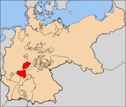 Ubicación de Hesse-Darmstadt
