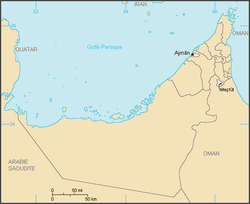Localización del emirato