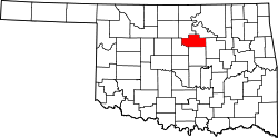 Localización del Payne county en Oklahoma