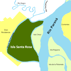 Mapa del riacho Barranqueras