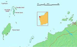 Localización del archipiélago en el noroeste de Australia