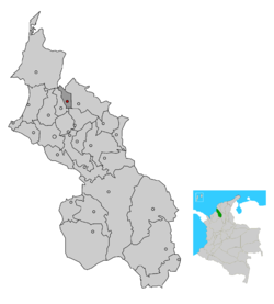 Ubicación de Chalán en Sucre