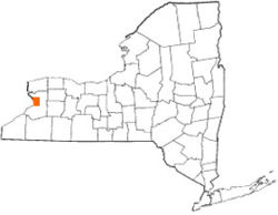 Localización de Búfalo en el estado de Nueva York