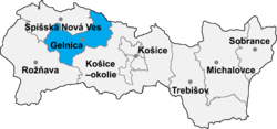 Distrito de Gelnica la Región de Košice