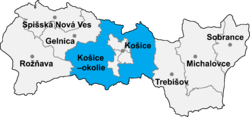 Distrito de Košice–okolie la Región de Košice