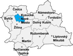 Distrito de Kysucké Nové Mesto la Región de Žilina