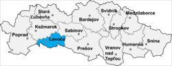 Distrito de Levoča la Región de Prešov