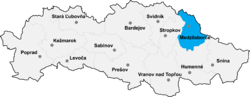 Distrito de Medzilaborce la Región de Prešov