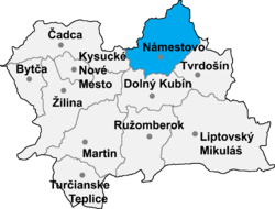 Distrito de Námestovo la Región de Žilina