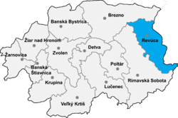 Distrito de Revúca la Región de Banská Bystrica