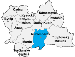 Distrito de Ružomberok la Región de Žilina