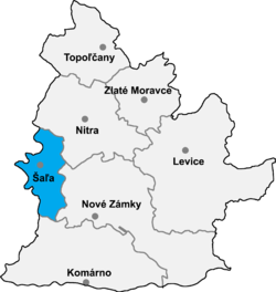Distrito de Šaľa la Región de Nitra
